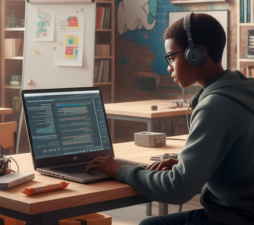 african boy coding mod